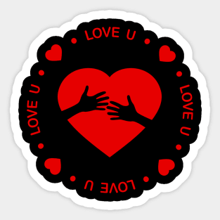 valentine cute valentine day gift Sticker